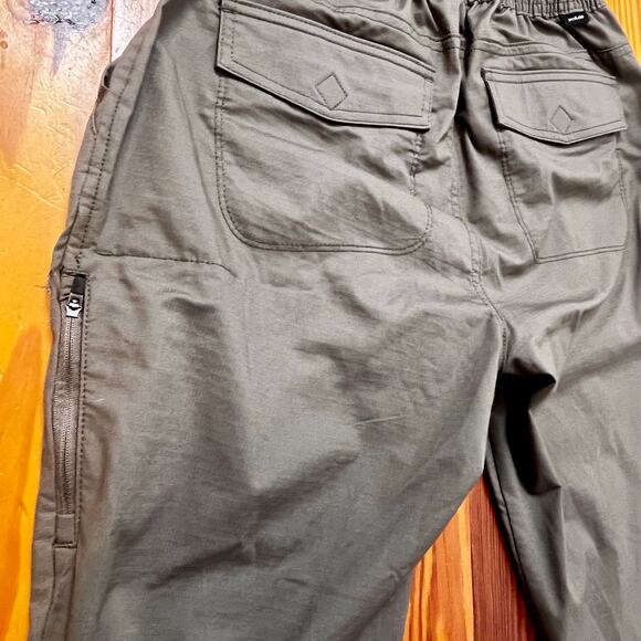 PrAna Double Peak All Around Pants Sz 4 Olive Organic Cotton Ripstop Travel EUC - Picture 14 of 16